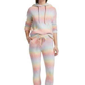 Revolve Generation Love New York Toby Rainbow Sweater Hoodie AND Pant